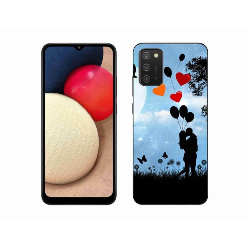 Gél tok mmCase mobiltelefonhoz Samsung Galaxy A02s (164.2x75.9x9.1mm) - szerelmespár