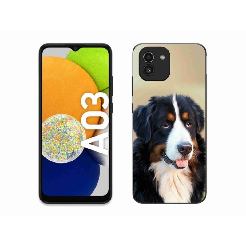 Gél tok mmCase mobiltelefonhoz Samsung Galaxy A03 - Berni hegyi kutya