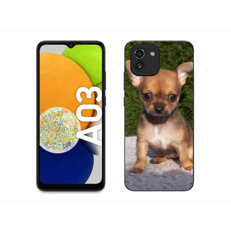 Gél tok mmCase mobiltelefonhoz Samsung Galaxy A03 - chihuahua 3