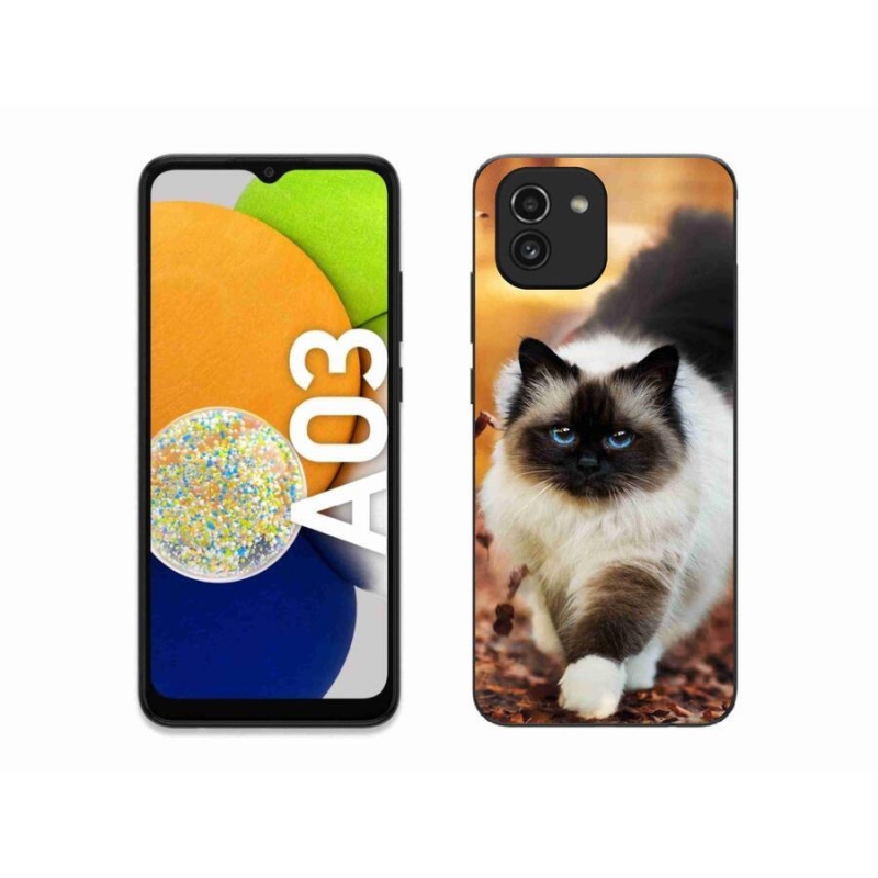 Gél tok mmCase a Samsung Galaxy A03-hoz - macska
