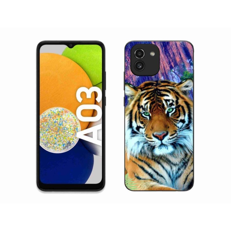 Gél tok mmCase mobiltelefonhoz Samsung Galaxy A03 - tigris