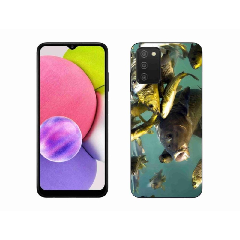 Gél tok mmCase mobiltelefonhoz Samsung Galaxy A03s (166.6 x 75.9 x 9.1) - halak iskolája