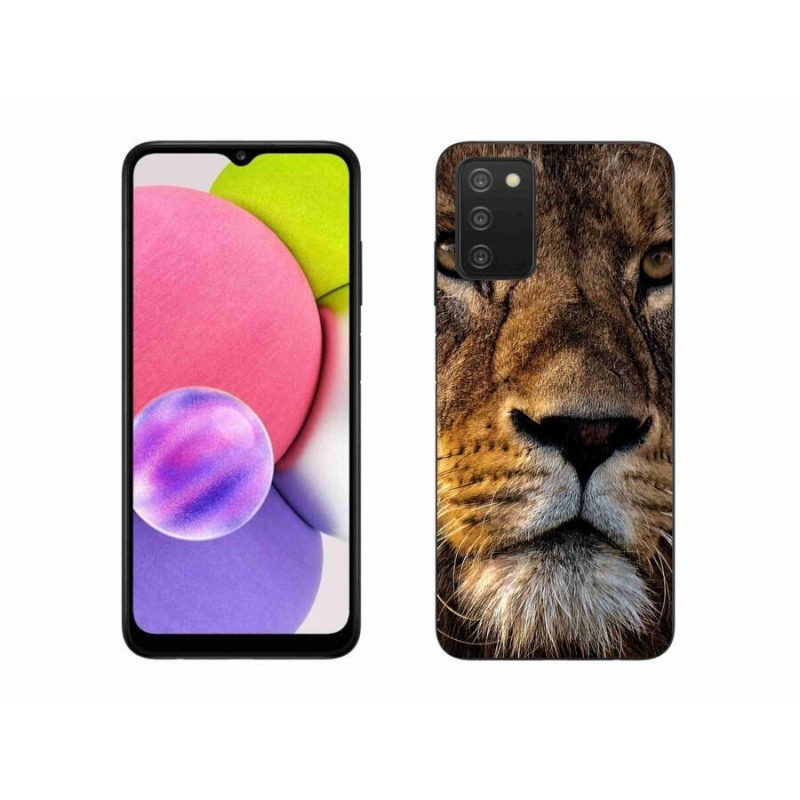 Gél tok mmCase Samsung Galaxy A03s (166.6 x 75.9 x 9.1) - oroszlán