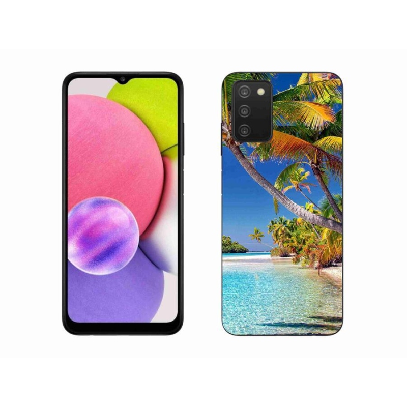 Gél tok mmCase mobiltelefonhoz Samsung Galaxy A03s (166.6 x 75.9 x 9.1) - tengerpart