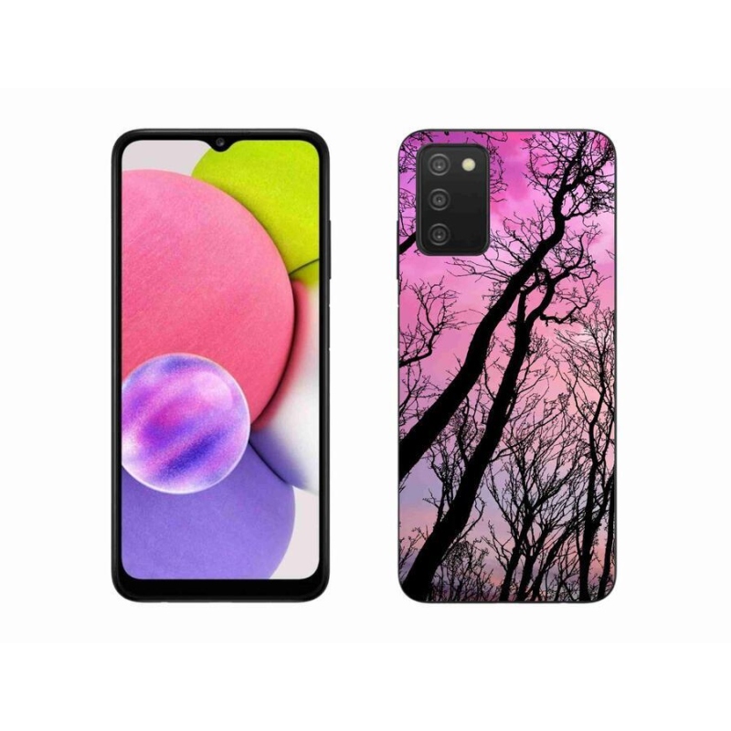 Gél tok mmCase mobiltelefonhoz Samsung Galaxy A03s (166.6 x 75.9 x 9.1) - kidőlt fák