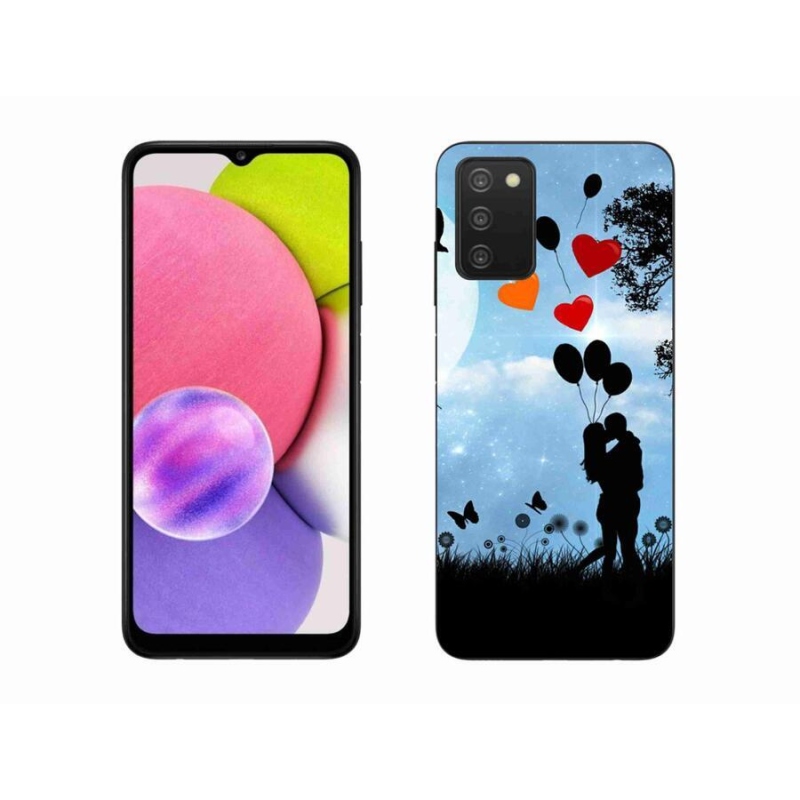 Gél tok mmCase mobiltelefonhoz Samsung Galaxy A03s (166.6 x 75.9 x 9.1) - szerelmespár