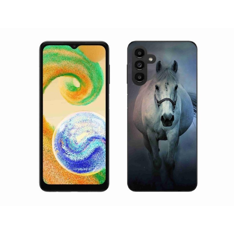 Gél tok mmCase mobiltelefonhoz Samsung Galaxy A04s (164.7x76.7x9.1mm) - futó fehér ló