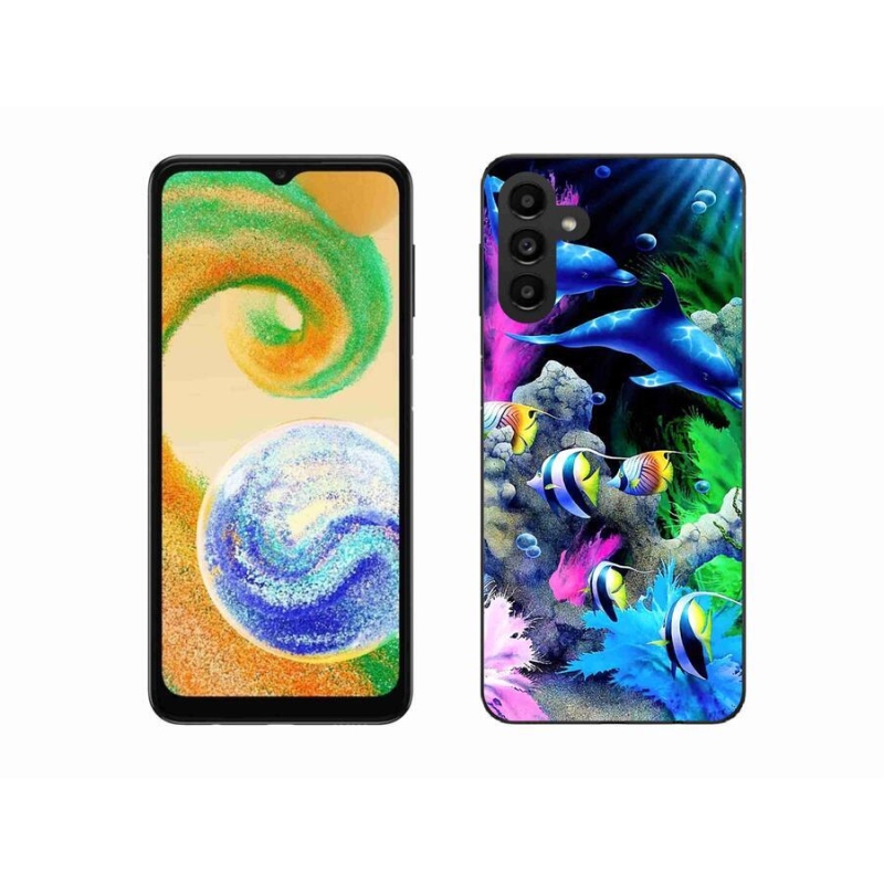 Gél tok mmCase mobiltelefonhoz Samsung Galaxy A04s (164.7x76.7x9.1mm) - tengeri világ