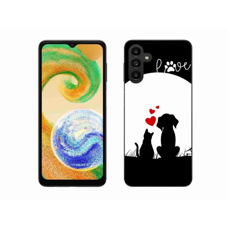 Gél tok mmCase mobiltelefonhoz Samsung Galaxy A04s (164.7x76.7x9.1mm) - állati szeretet