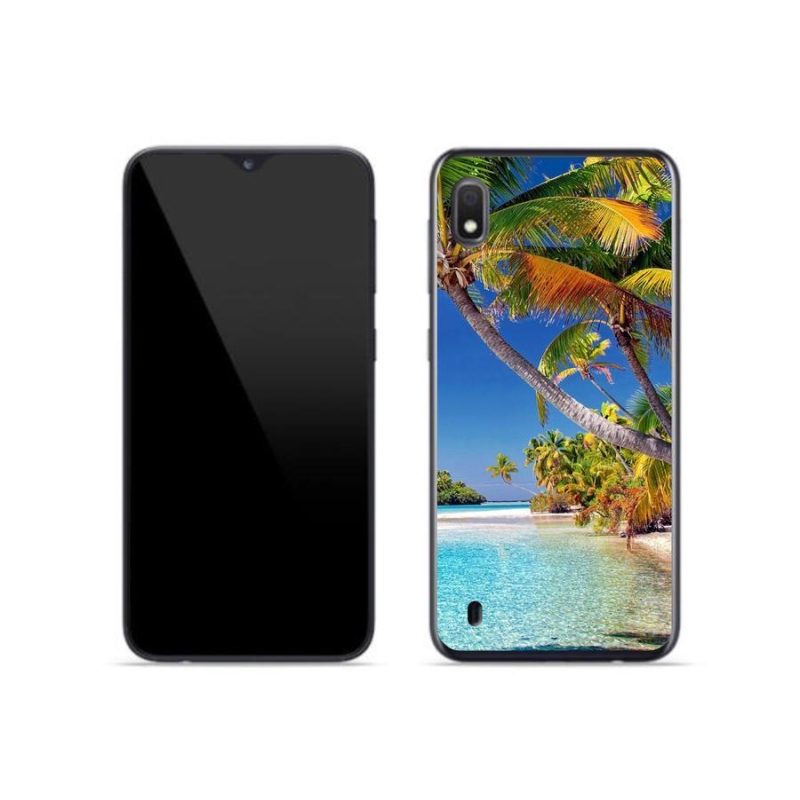 Gél tok mmCase mobiltelefonhoz Samsung Galaxy A10 - tengerparti strand