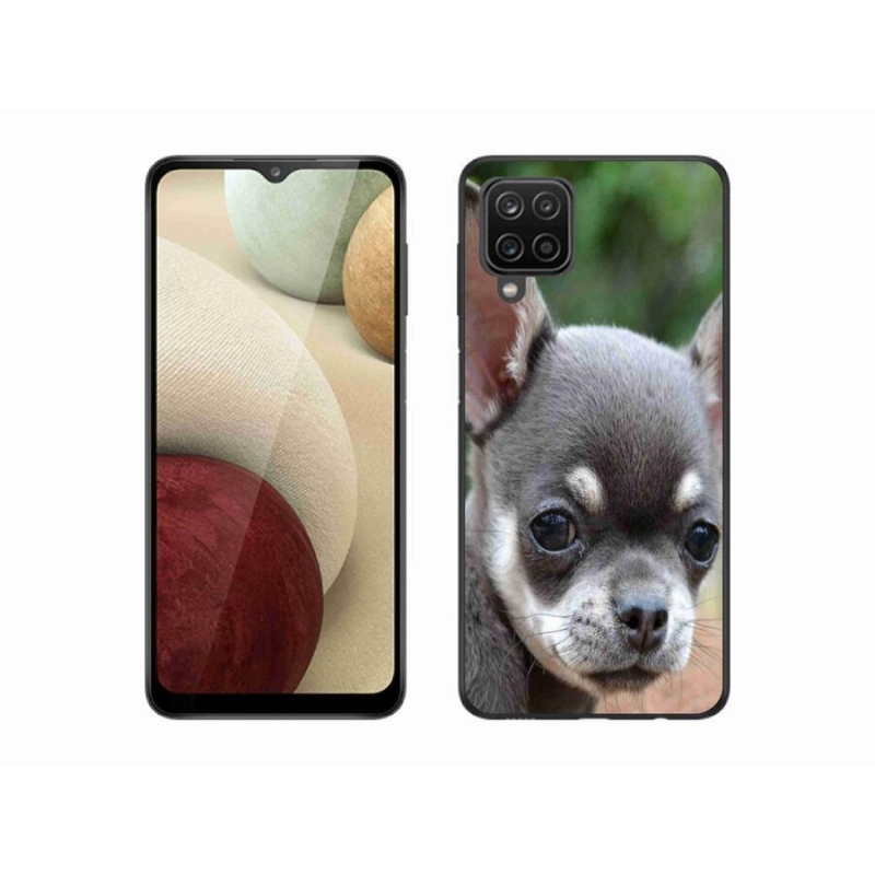 Gél tok mmCase mobiltelefonhoz Samsung Galaxy A12 - chihuahua