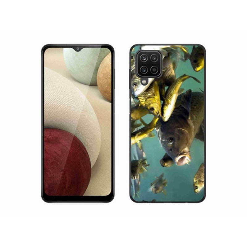 Gél tok mmCase mobiltelefonhoz Samsung Galaxy A12 - halak iskolája