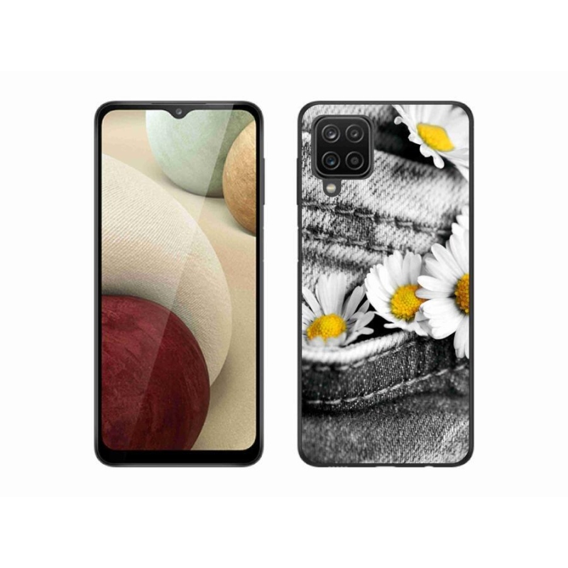 Gél tok mmCase mobiltelefonhoz Samsung Galaxy A12 - százszorszépek