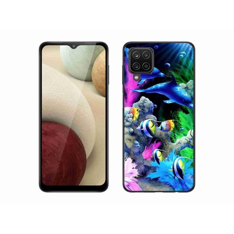 Gél tok mmCase mobiltelefonhoz Samsung Galaxy A12 - tenger világa