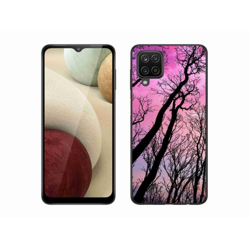 Gél tok mmCase mobiltelefonhoz Samsung Galaxy A12 - kidőlt fák