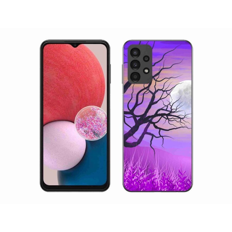 Gél tok mmCase mobiltelefonhoz Samsung Galaxy A13 4G - karikatúra kidőlt fa