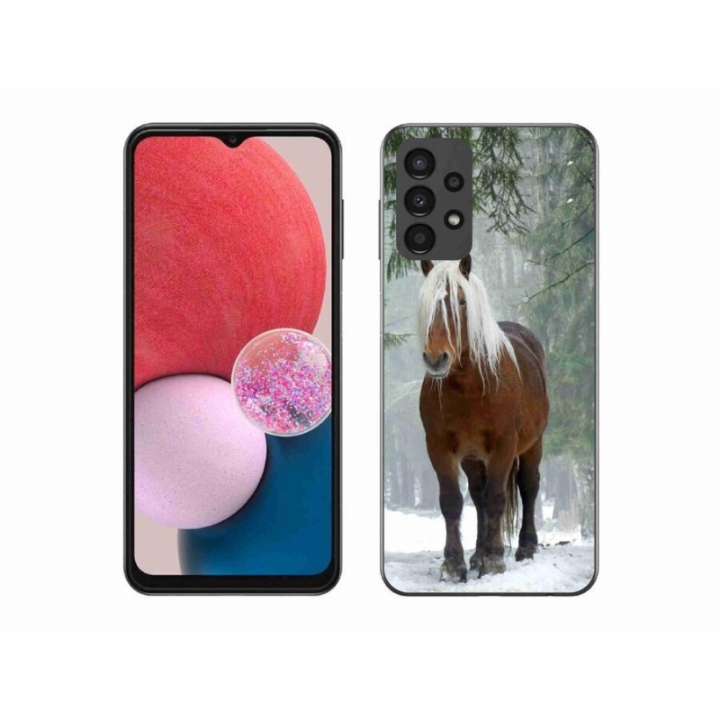 Gél tok mmCase a Samsung Galaxy A13 4G készülékhez - ló az erdőben