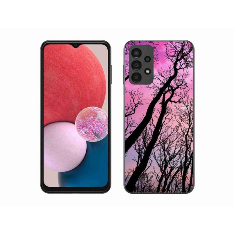 Gél tok mmCase a Samsung Galaxy A13 4G készülékhez - kidőlt fák