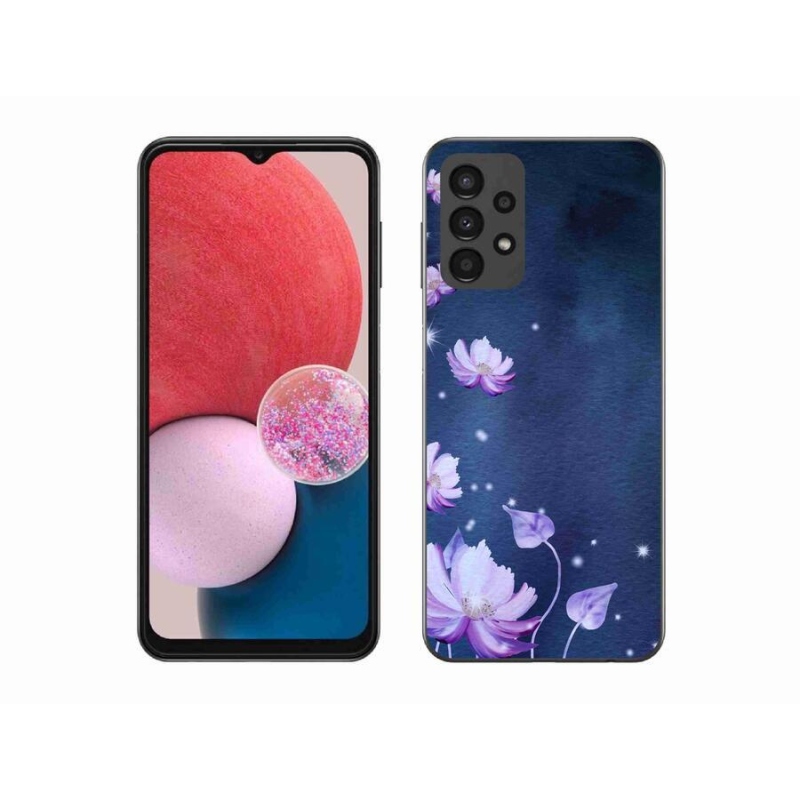Gél tok mmCase a mobil Samsung Galaxy A13 4G készülékhez - virághullás