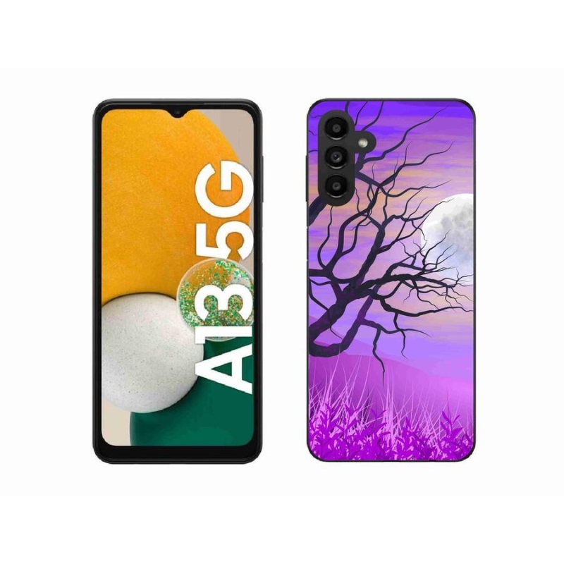 Gél tok mmCase a Samsung Galaxy A13 5G készülékhez - rajzfilmes kidőlt fa