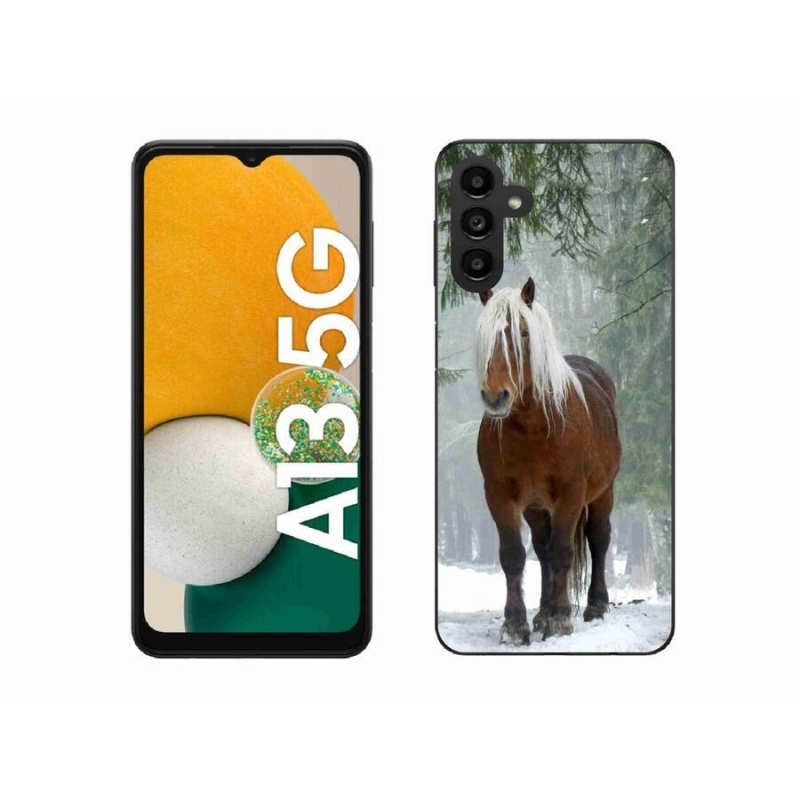 Gél tok mmCase a Samsung Galaxy A13 5G készülékhez - ló az erdőben