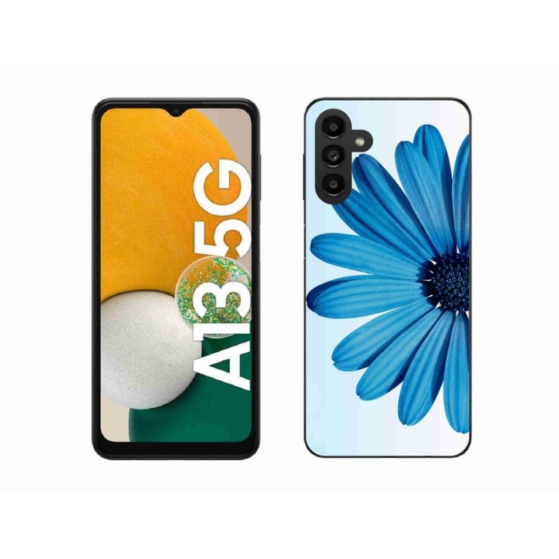 Gél tok mmCase a Samsung Galaxy A13 5G készülékhez - kék margaréta