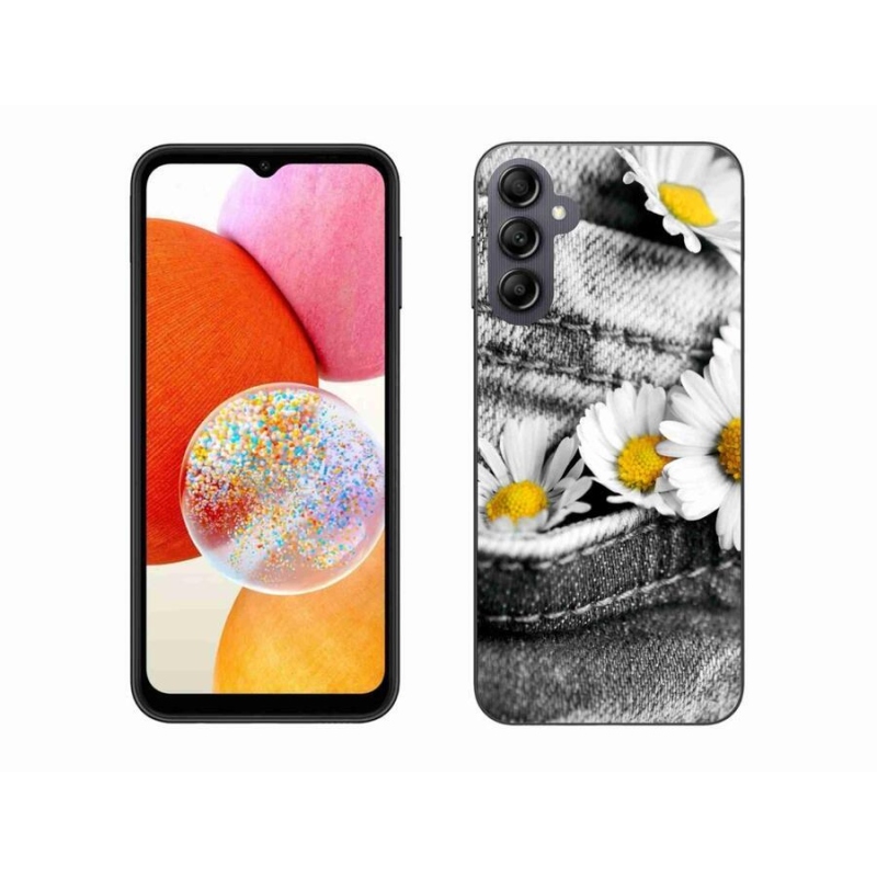 Gél tok mmCase a Samsung Galaxy A14 4G/5G készülékhez - margaréták