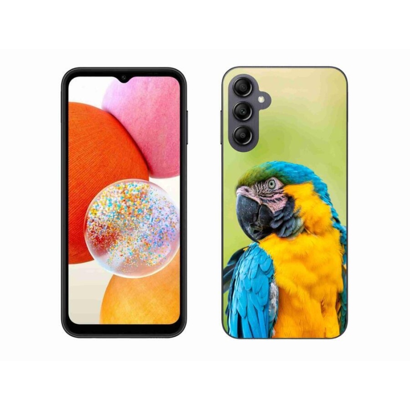 Gél tok mmCase a Samsung Galaxy A14 4G/5G készülékhez - papagáj ara 2