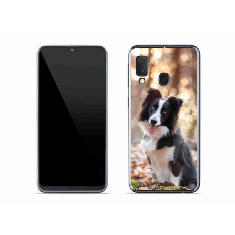 Gél tok mmCase a Samsung Galaxy A20e készülékhez - border colie 1