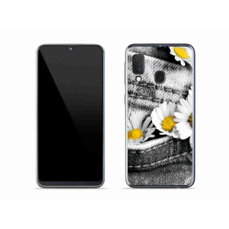 Gél tok mmCase mobiltelefonhoz Samsung Galaxy A20e - százszorszépek