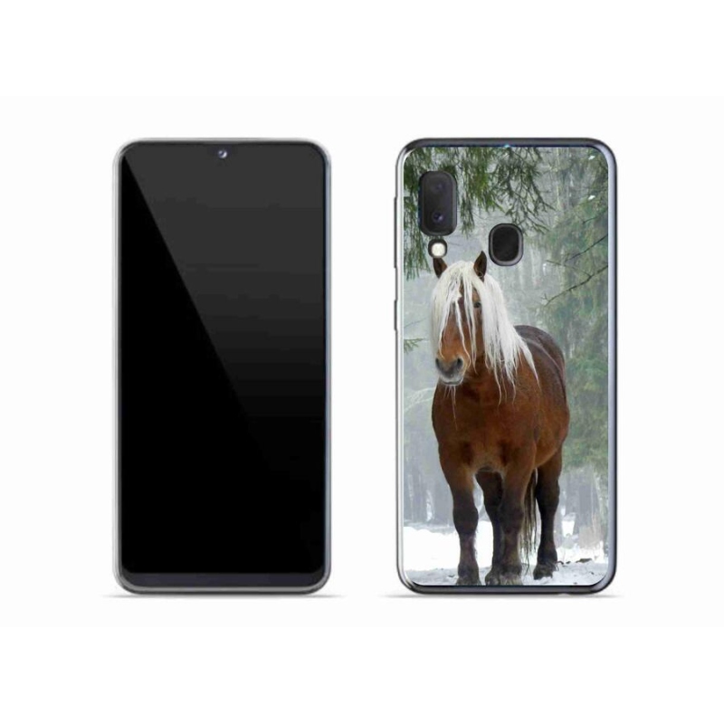 Gél tok mmCase mobiltelefonhoz Samsung Galaxy A20e - ló az erdőben