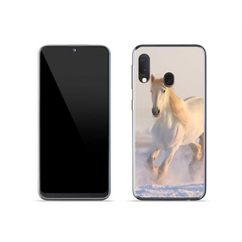 Gél tok mmCase Samsung Galaxy A20e készülékhez - ló a hóban