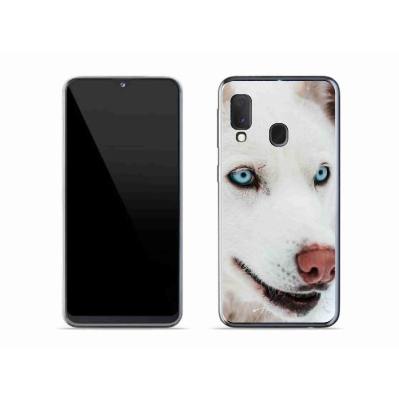 Gél tok mmCase a Samsung Galaxy A20e készülékhez - kutyaszemmel nézve