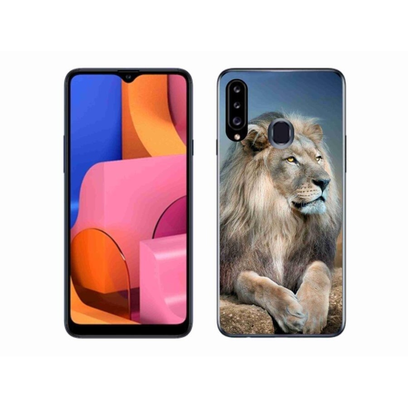 Gél tok mmCase Samsung Galaxy A20s készülékhez - Lion 1