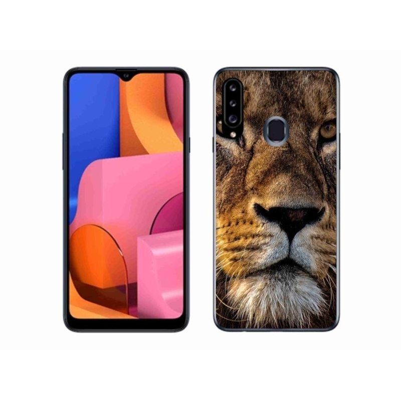Gél tok mmCase Samsung Galaxy A20s készülékhez - oroszlán