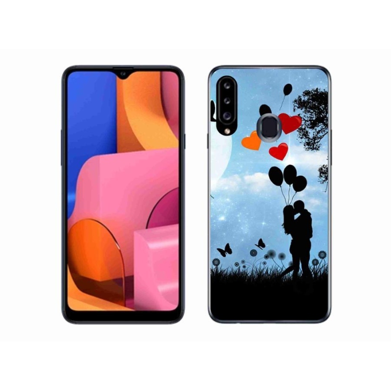 Gél tok mmCase Samsung Galaxy A20s készülékhez - szerelmes pár