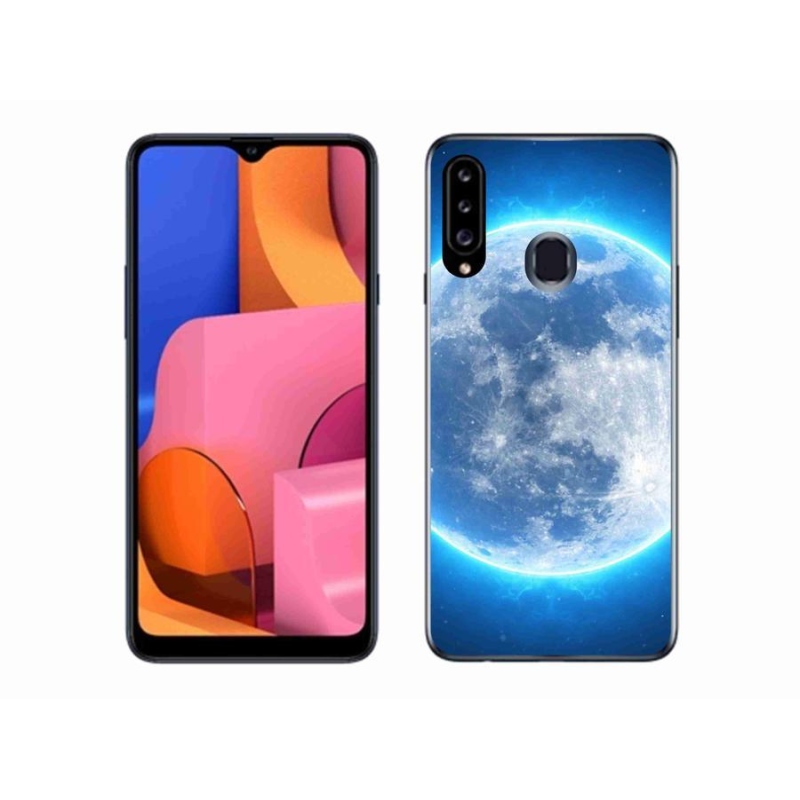 Gél tok mmCase a Samsung Galaxy A20s készülékhez - földgömb