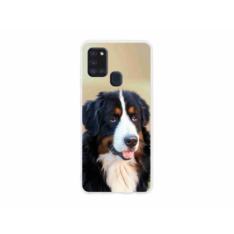 Gél tok mmCase Samsung Galaxy A21s készülékhez - Berni hegyi kutya