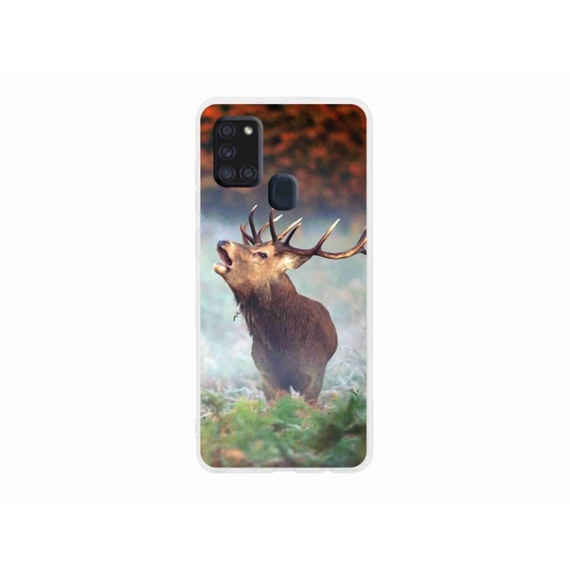 Gél tok mmCase Samsung Galaxy A21s készülékhez - szarvas 2