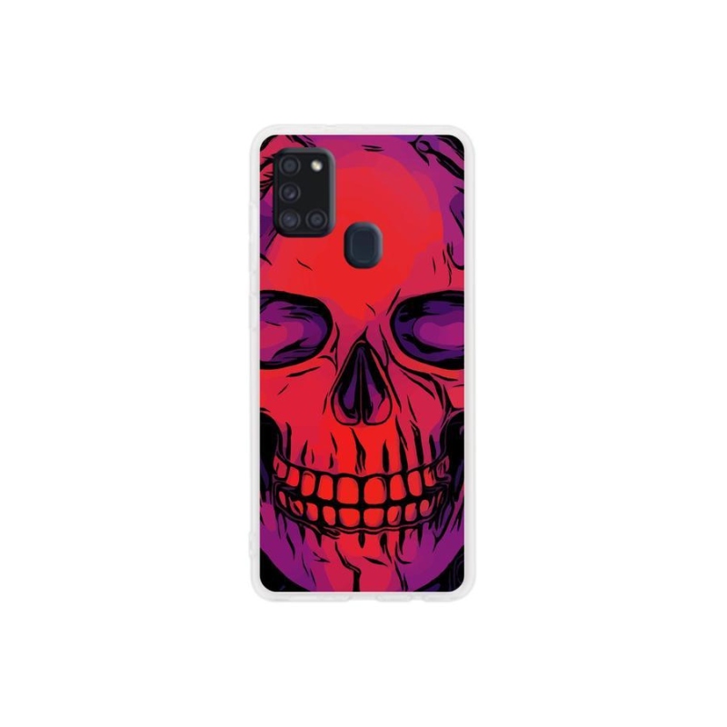 Gél tok mmCase Samsung Galaxy A21s készülékhez - koponya