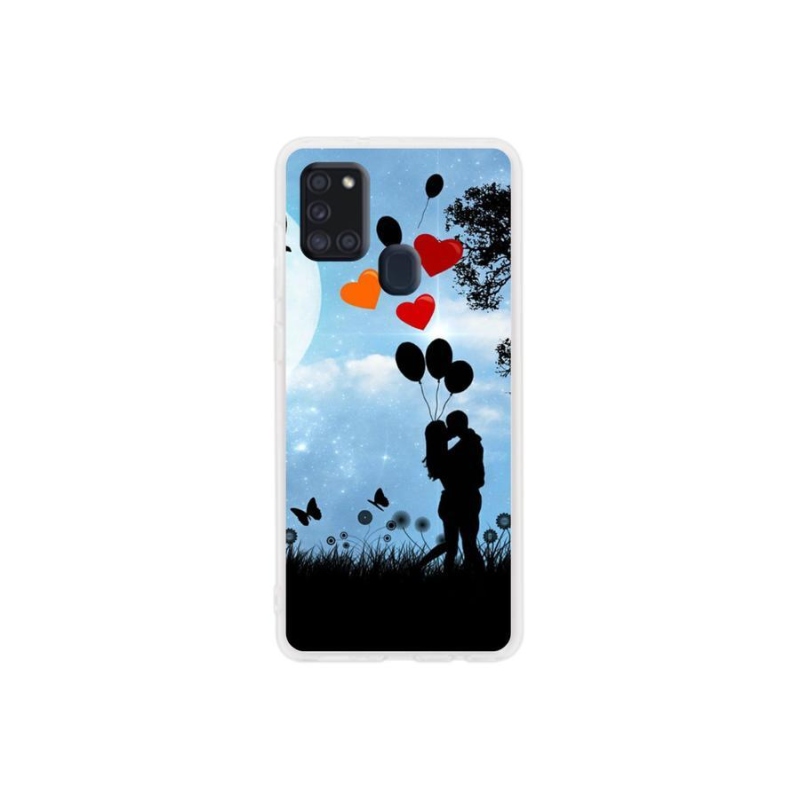 Gél tok mmCase mobiltelefonhoz Samsung Galaxy A21s - szerelmes pár
