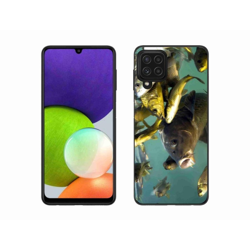 Gél tok mmCase a mobil Samsung Galaxy A22 4G - halak iskolája számára