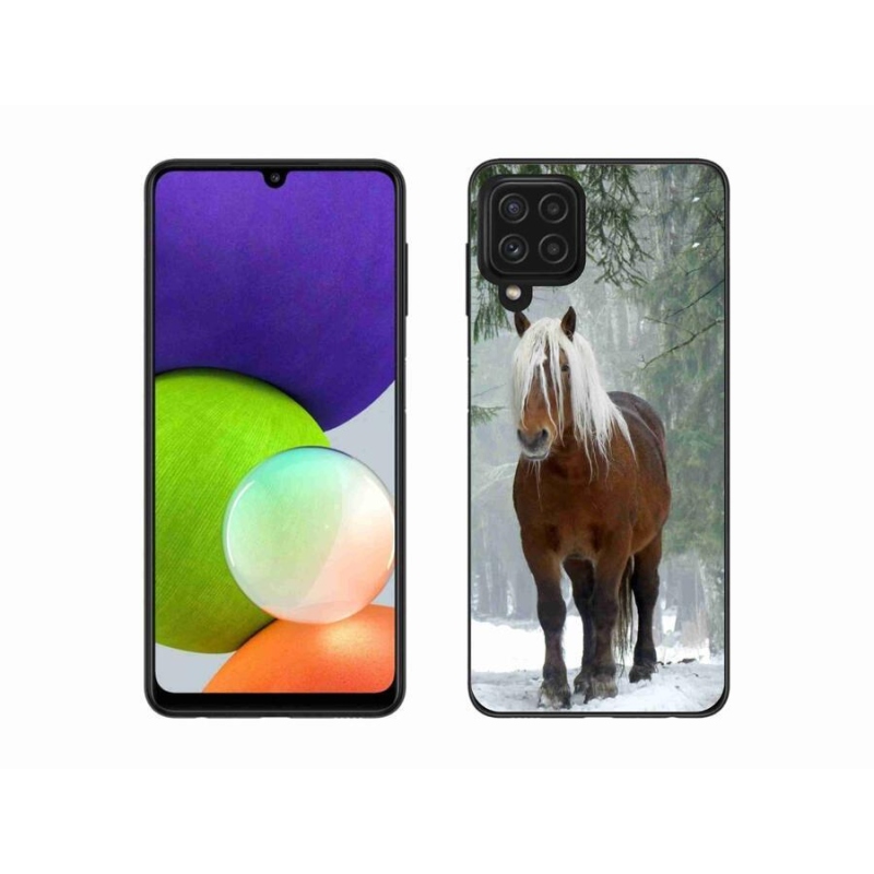 Gél tok mmCase mobil Samsung Galaxy A22 4G - ló az erdőben