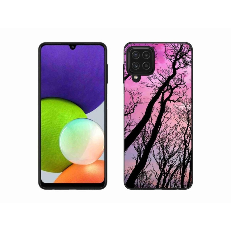 Gél tok mmCase a Samsung Galaxy A22 4G készülékhez - kidőlt fák