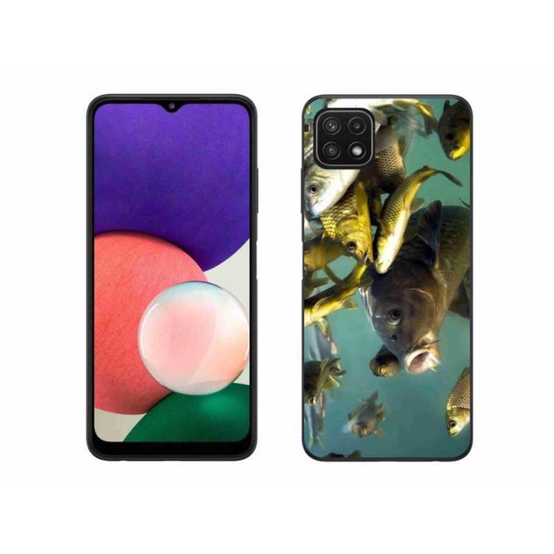 Gél tok mmCase a mobil Samsung Galaxy A22 5G - halak iskolája számára