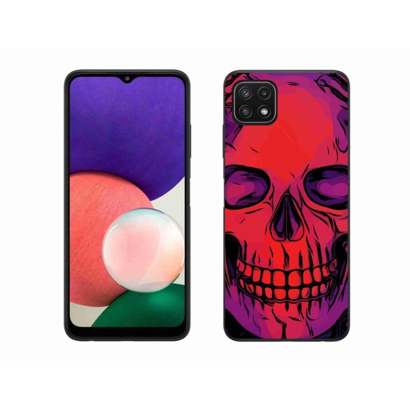 Gél tok mmCase a Samsung Galaxy A22 5G készülékhez - koponya