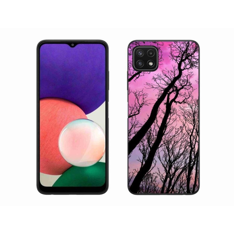 Gél tok mmCase a Samsung Galaxy A22 5G készülékhez - kidőlt fák