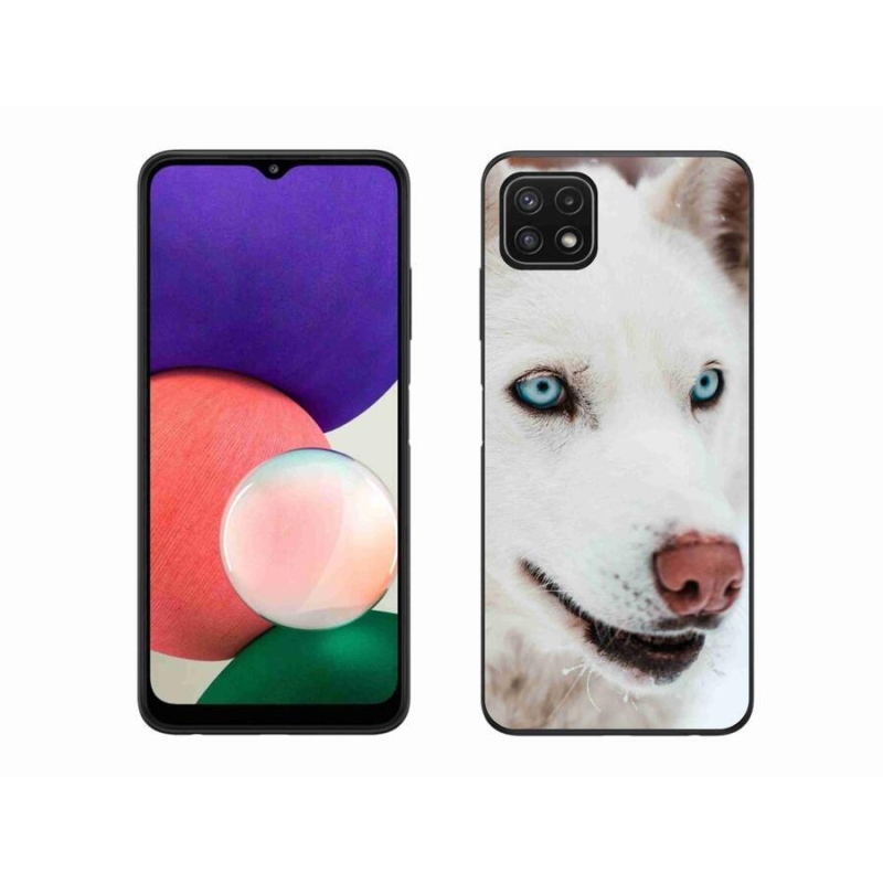 Gél tok mmCase a Samsung Galaxy A22 5G készülékhez - kutyaszemmel nézve