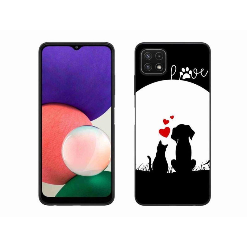 Gél tok mmCase Samsung Galaxy A22 5G - állati szeretet