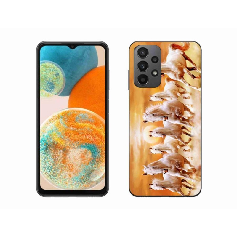 Gél tok mmCase a Samsung Galaxy A23 4G/5G készülékhez - lovak 2